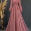 Robe Rose Poudré Aérienne
