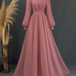 Robe Rose Poudré Aérienne