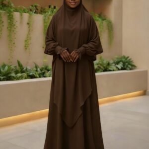 Abaya Chocolat / Brun Profond (Chocolate Brown Abaya)