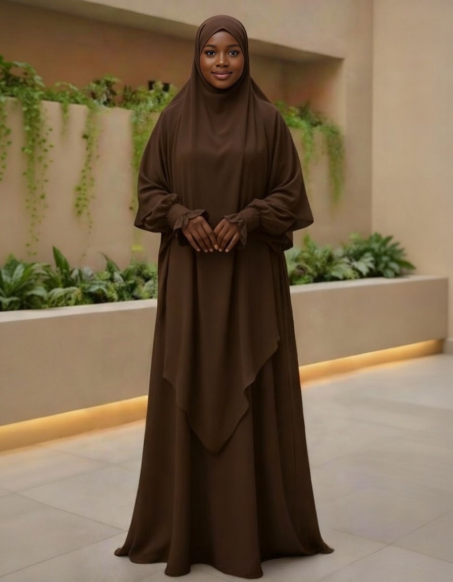 Abaya Chocolat / Brun Profond (Chocolate Brown Abaya)