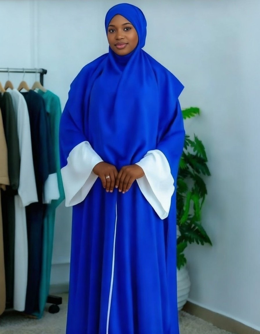 Abaya Bleu Royal