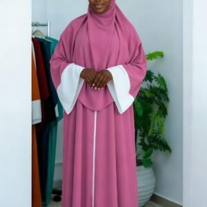 Abaya Rose Poudré