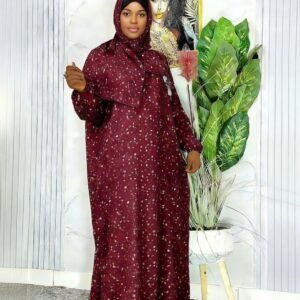 Abaya Bordeaux Floral